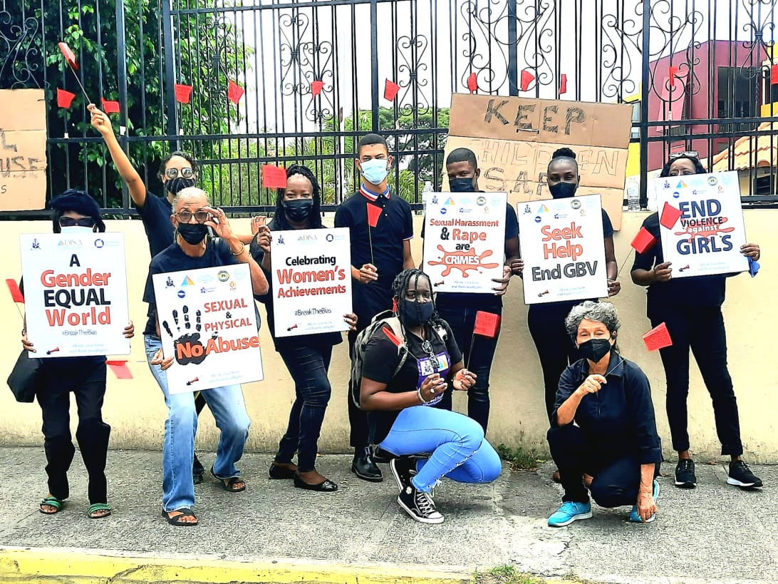 Snapshot from a past #ThursdayInBlack campaign protest.